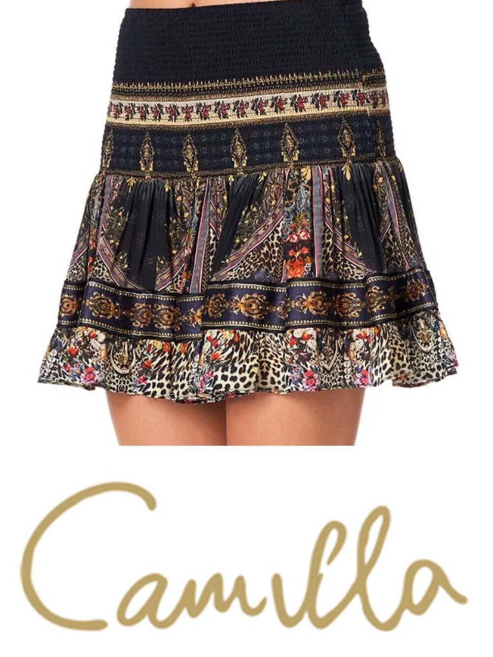 Camilla Marais at midnight short shirred skirt S - Picture 7 of 12